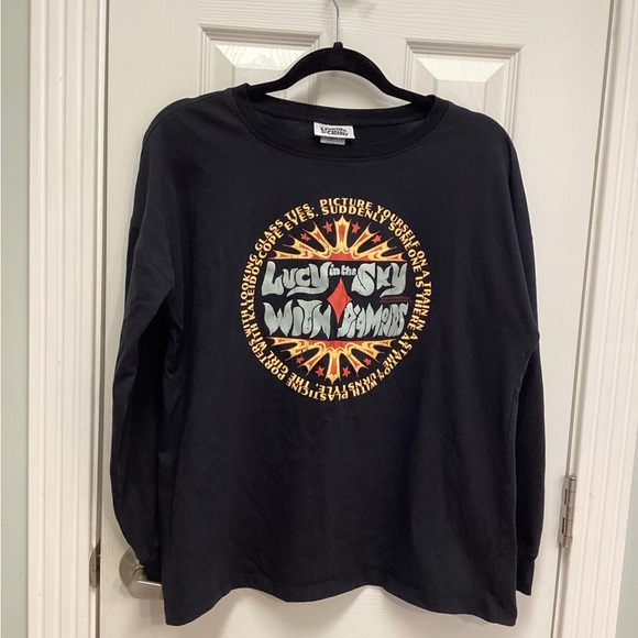 Lennon & McCartney tshirt long sleeve Lucy in the sky with Diamonds shirt Size L - Picture 1 of 6